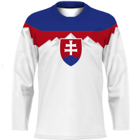 Fanúšikovský dres Slovensko biely - sublimovaný s motívom Tatier