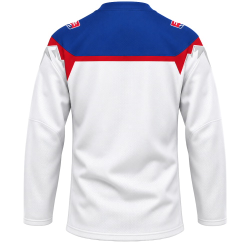 Fanúšikovský dres Slovensko biely - sublimovaný s motívom Tatier Fanúšikovský dres Slovensko biely - sublimovaný s motívom Tatier