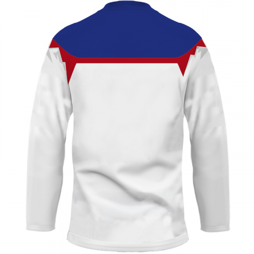 Fanúšikovský dres Slovensko biely - sublimovaný s motívom Tatier