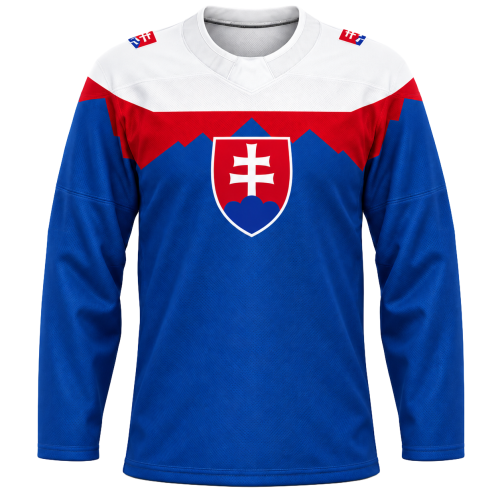Fanúšikovský dres Slovensko modrý - sublimovaný s motívom Tatier Fanúšikovský dres Slovensko modrý - sublimovaný s motívom Tatier
