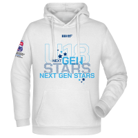 Fanúšikovská mikina s kapucňou MS U18 stars biela