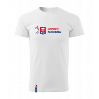 Fanúšikovské tričko biele Hockey Slovakia 2024