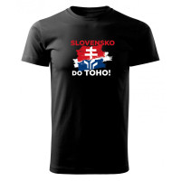 Fanúšikovské tričko čierne Hockey Slovakia 