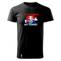 Fanúšikovské tričko čierne Hockey Slovakia 2024