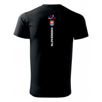 Fanúšikovské tričko čierne Hockey Slovakia 2024