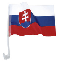 Slovenská vlajka s držiakom na auto