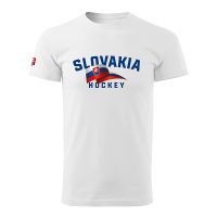Fanúšikovské tričko biele Slovakia Hockey