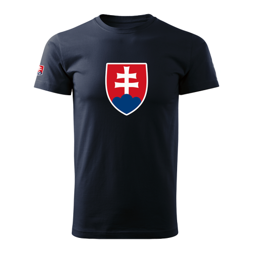 Fanúšikovské tričko modré Slovenský znak
