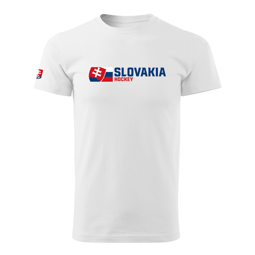 Fanúšikovské tričko biele Slovakia Hockey