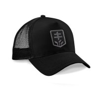 Šiltovka čierna so sieťkou a šitým logom HOCKEY SLOVAKIA